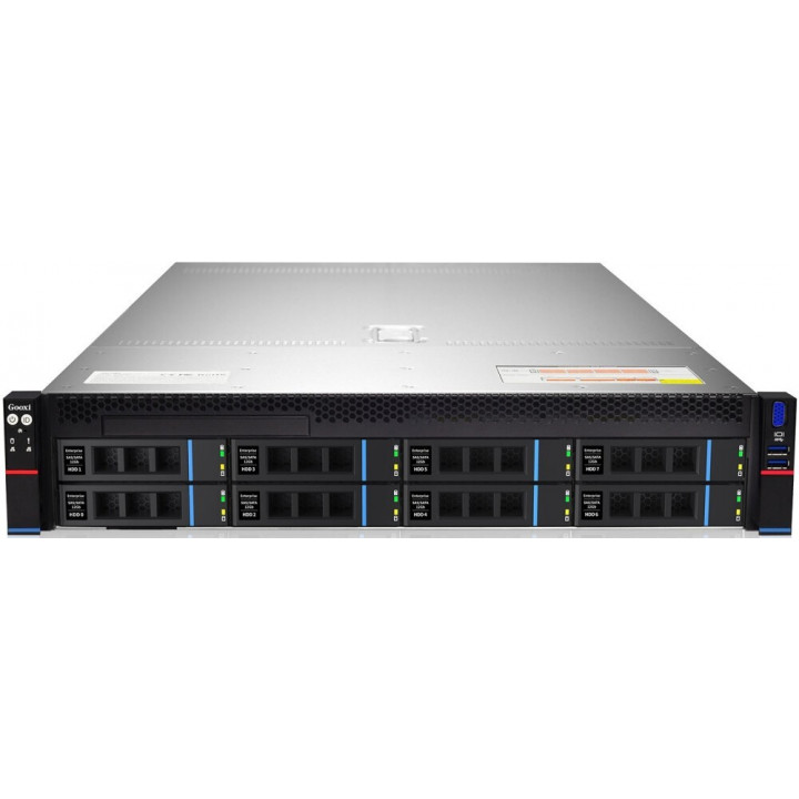 Серверная платформа Gooxi SL201-D08R-NV-G3 (2U, 8x U.2, 800W CRPS, 10GbE SFP+)