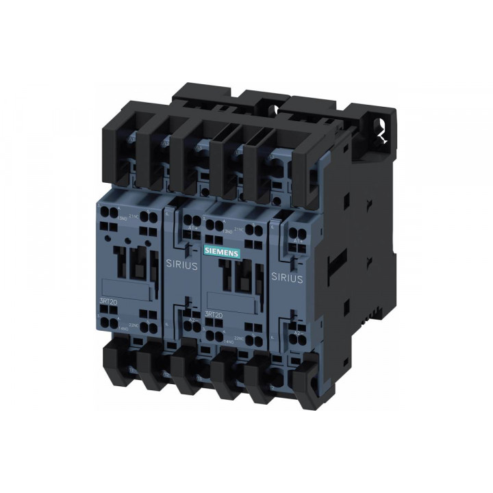 Контакторная сборка Siemens 3RA2327-8XE30-2BB4 (реверсивная, AC3 15кВт/400V, DC 24V, S0) Контакторная сборка Siemens 3RA2327-8XE30-2BB4 (реверсивная, AC3 15кВт/400V, DC 24V, S0)