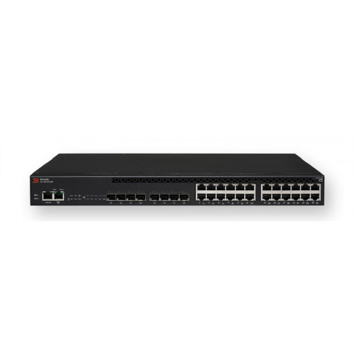 Коммутатор Brocade (Ruckus) ICX6610-24P-E (24x1GbE PoE+, 8xSFP, 4x40GbE, 1000W, Base SW)