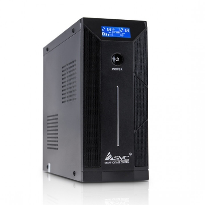Источник бесперебойного питания SVC SVC-W-1500 (1500ВА/900Вт, чистая синусоида, LCD)