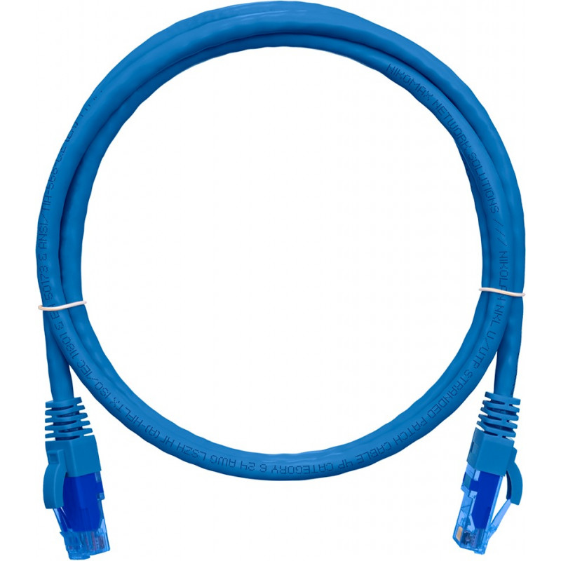 Коммутационный шнур NIKOMAX NMC-PC4UE55B-015-C-BL (U/UTP, Cat.6, 250МГц, 2xRJ45, 1.5м, синий)