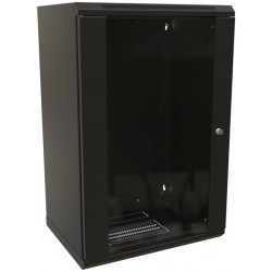 Шкаф настенный 18U WRline WR-TW-1866-GP-RAL9004 Шкаф настенный 18U WRline WR-TW-1866-GP-RAL9004