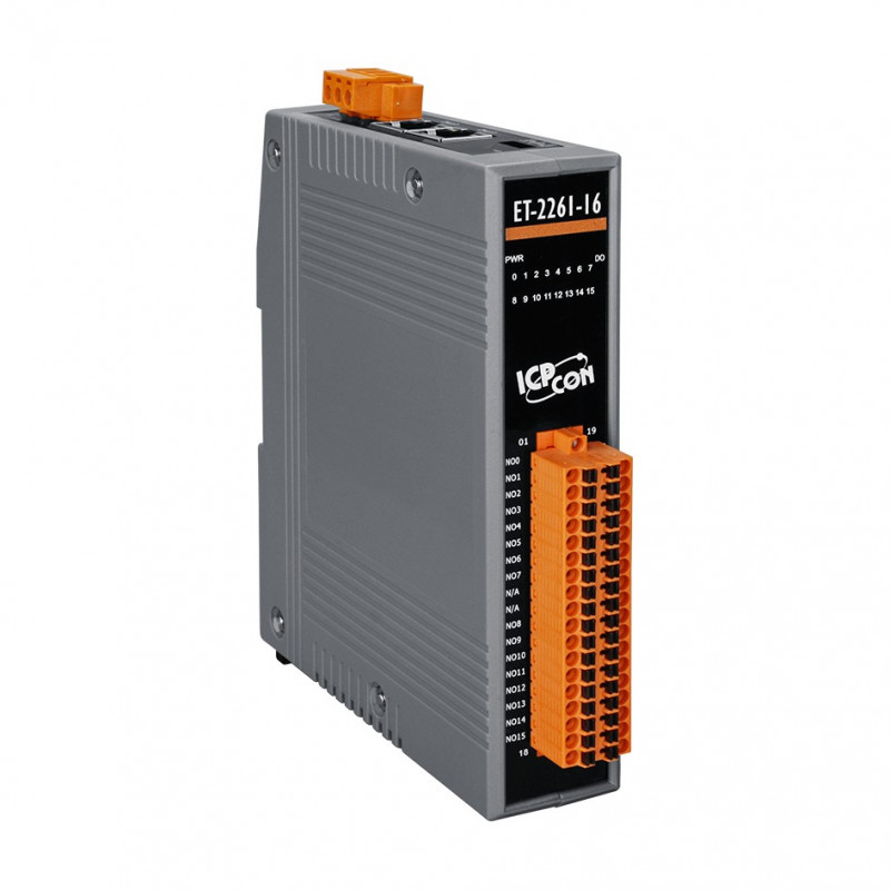 Модуль Ethernet I/O ICP DAS ET-2261-16 CR (16 реле, 2-портовый коммутатор)