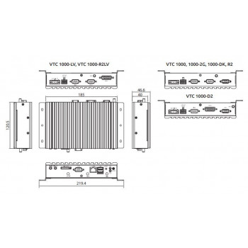 Компактный встраиваемый компьютер NEXCOM VTC 1000 +VTK-WWAN CM8000(PHS8-P)