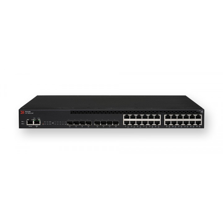 Коммутатор Brocade (Ruckus) ICX6610-24F-PI (24 порта 1GbE SFP, 8x1G/10G uplinks, 4x40G, Premium S/W) Коммутатор Brocade (Ruckus) ICX6610-24F-PI (24 порта 1GbE SFP, 8x1G/10G uplinks, 4x40G, Premium S/W)