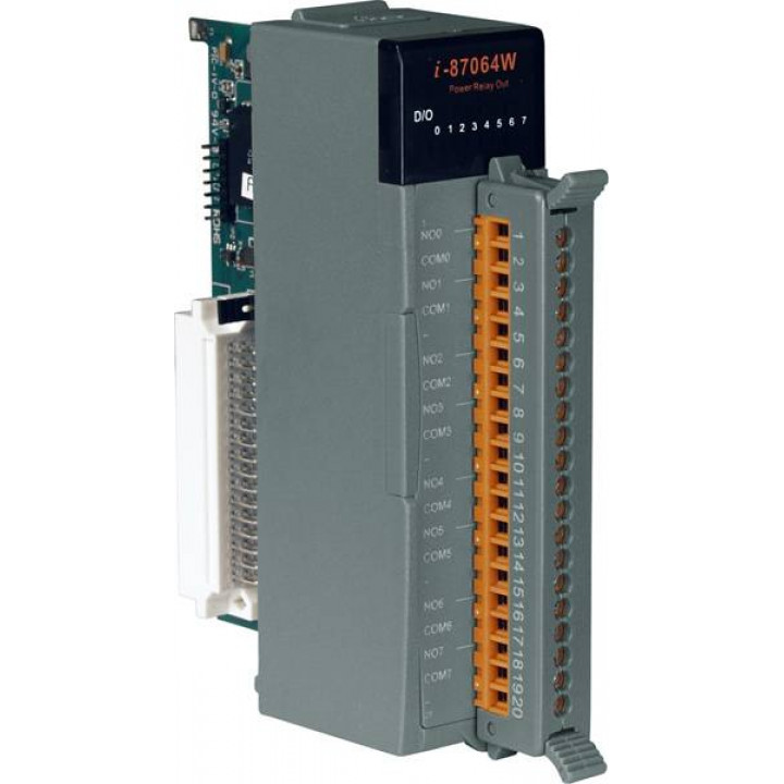 Модуль ICP DAS I-87064W-G CR (8 DO, силовое реле Form A, стандартный профиль) Модуль ICP DAS I-87064W-G CR (8 DO, силовое реле Form A, стандартный профиль)