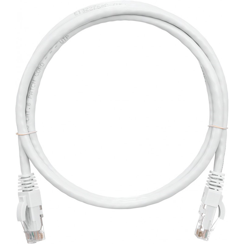 Коммутационный шнур NIKOMAX NMC-PC4UE55B-050-C-WT (U/UTP, Cat.6, 250МГц, 2xRJ45, 5м, белый, LSZH)