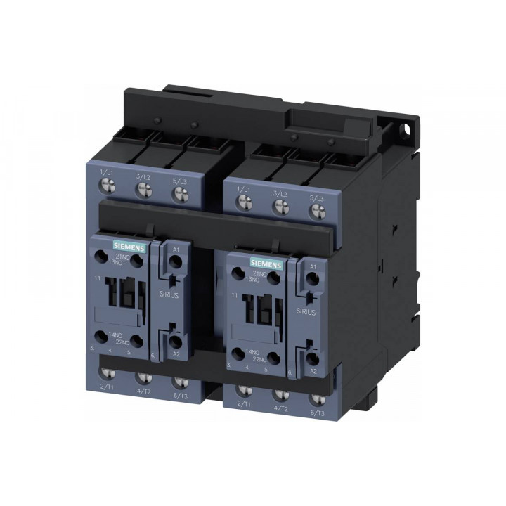 Контакторная сборка Siemens 3RA2337-8XB30-1AL2 (AC3 30 кВт/400V, 230V AC, реверсивная) Контакторная сборка Siemens 3RA2337-8XB30-1AL2 (AC3 30 кВт/400V, 230V AC, реверсивная)