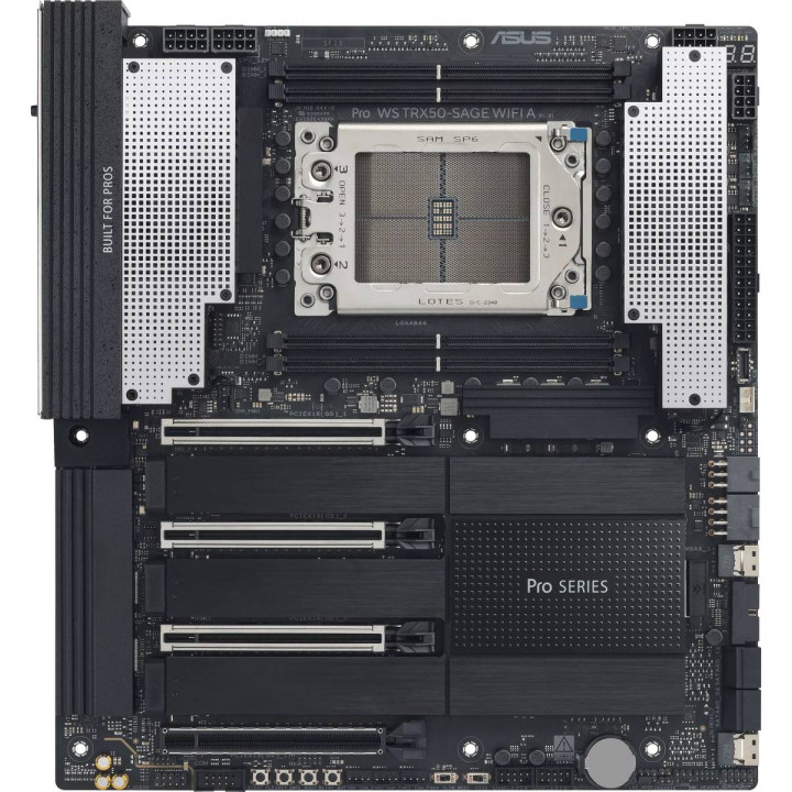 Серверная материнская плата ASUS PRO WS TRX50-SAGE WIFI A (AMD TRX50, 4xDDR5, 2xSlimSAS, 4xPCIx16, CEB) Серверная материнская плата ASUS PRO WS TRX50-SAGE WIFI A (AMD TRX50, 4xDDR5, 2xSlimSAS, 4xPCIx16, CEB)