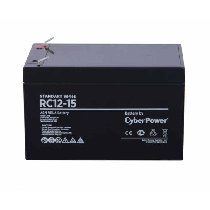 Аккумулятор CyberPower RC 12-15 (12 В 15 Ач)