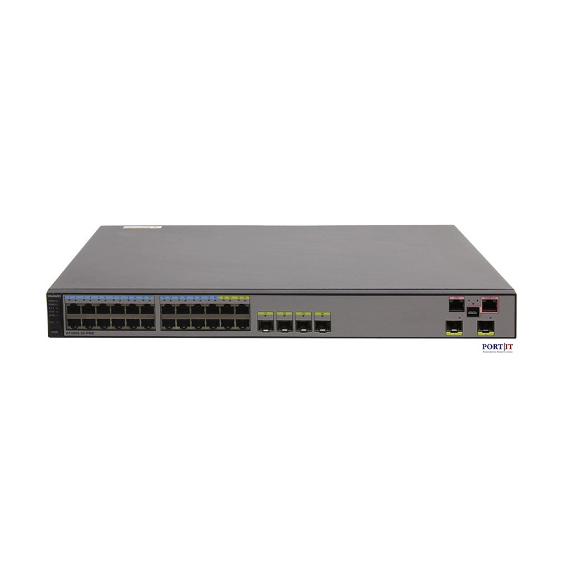 Коммутатор Huawei AC6605-26-PWR-512AP (26 портов, PoE, до 52 Гбит/с, LACP)