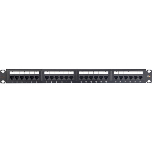 Коммутационная панель NIKOMAX NMC-RP24UE2-ES-1U-BK (19