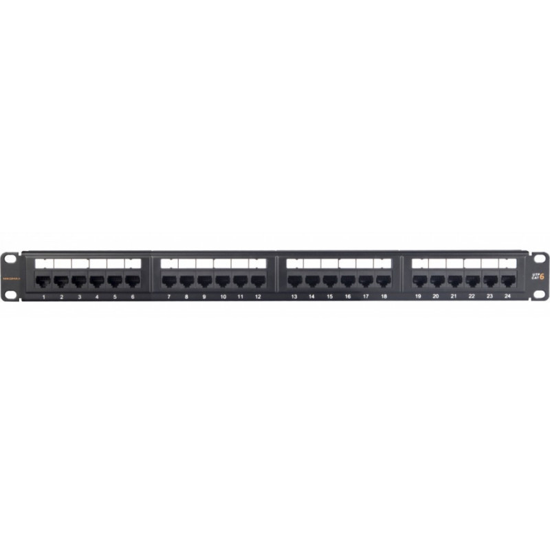 Коммутационная панель NIKOMAX NMC-RP24UE2-ES-1U-BK (19