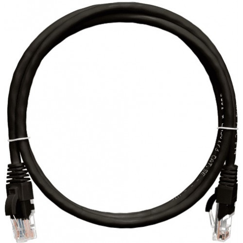 Коммутационный шнур NIKOMAX NMC-PC4UD55B-005-C-BK (U/UTP 4 пары, Cat.5e, 0.5м, черный)