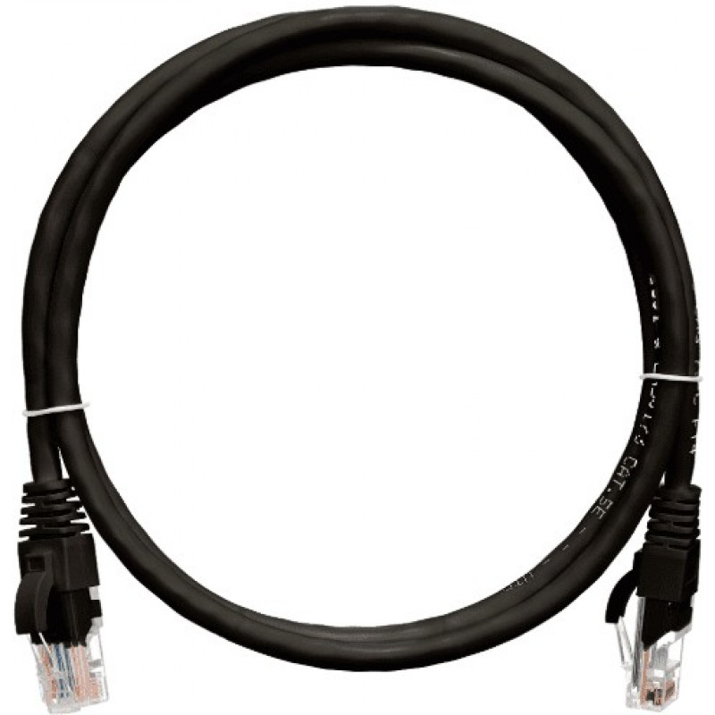 Коммутационный шнур NIKOMAX NMC-PC4UD55B-005-C-BK (U/UTP 4 пары, Cat.5e, 0.5м, черный)