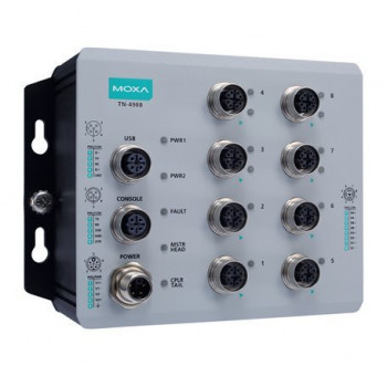 Маршрутизатор MOXA TN-4908-ETBN-4GTX-4GTXBP-WV-CT-T