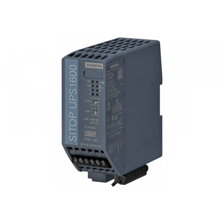 Источник бесперебойного питания Siemens 6EP4136-3AB00-2AY0 (SITOP UPS1600, 24В/20А, Ethernet/Profinet) Источник бесперебойного питания Siemens 6EP4136-3AB00-2AY0 (SITOP UPS1600, 24В/20А, Ethernet/Profinet)