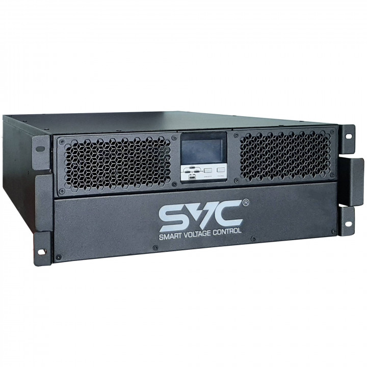 Источник бесперебойного питания SVC SVC-RT-10KL-LCD/R3 (онлайн, 10кВА/10кВт, стоечный 4U, гарантия 24 мес.) Источник бесперебойного питания SVC SVC-RT-10KL-LCD/R3 (онлайн, 10кВА/10кВт, стоечный 4U, гарантия 24 мес.)