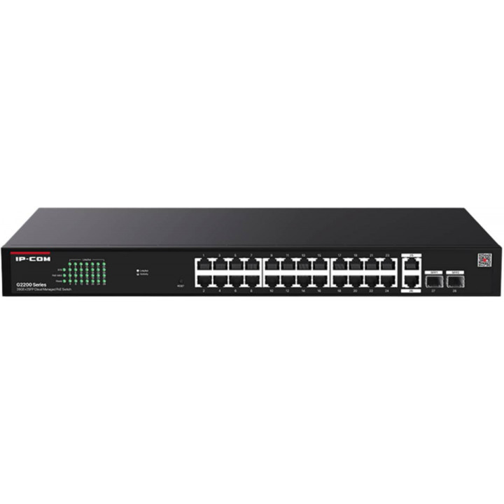 Коммутатор IP-COM G2228P-24-410W (26 гигабитных портов, 24xPoE, 2xSFP)