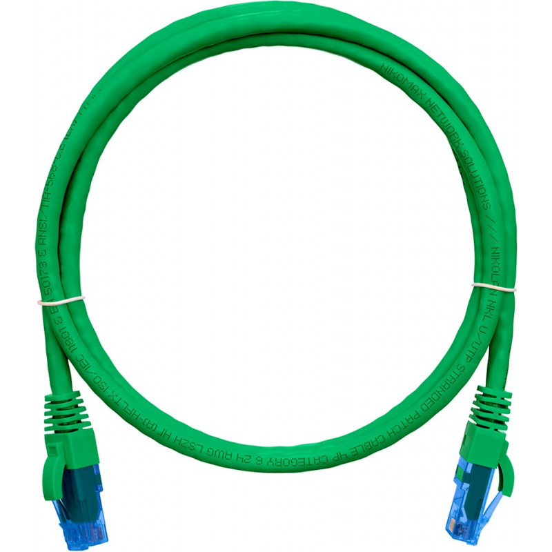 Коммутационный шнур U/UTP 4 пары кат.6 NIKOMAX NMC-PC4UE55B-030-C-GN (3м, зеленый, 250МГц, LSZH)