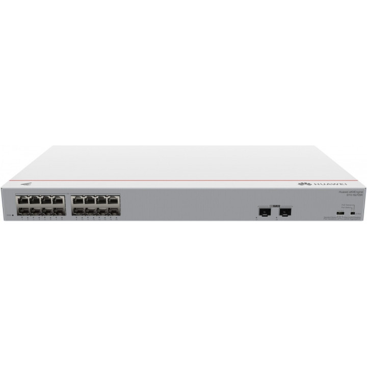 Коммутатор Huawei S110-16LP2SR (16x 1GbE PoE+, 2x GE SFP)