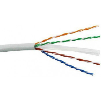 Кабель витая пара Hyperline UUTP4-C6-S23-IN-LSZH-GY-305, 305 м