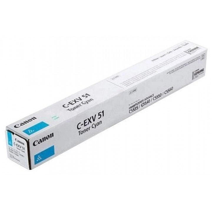 Тонер Canon 0482С002 (C-EXV51C, голубой, для iR-ADV C5535/5540i/5550i/5560ii)