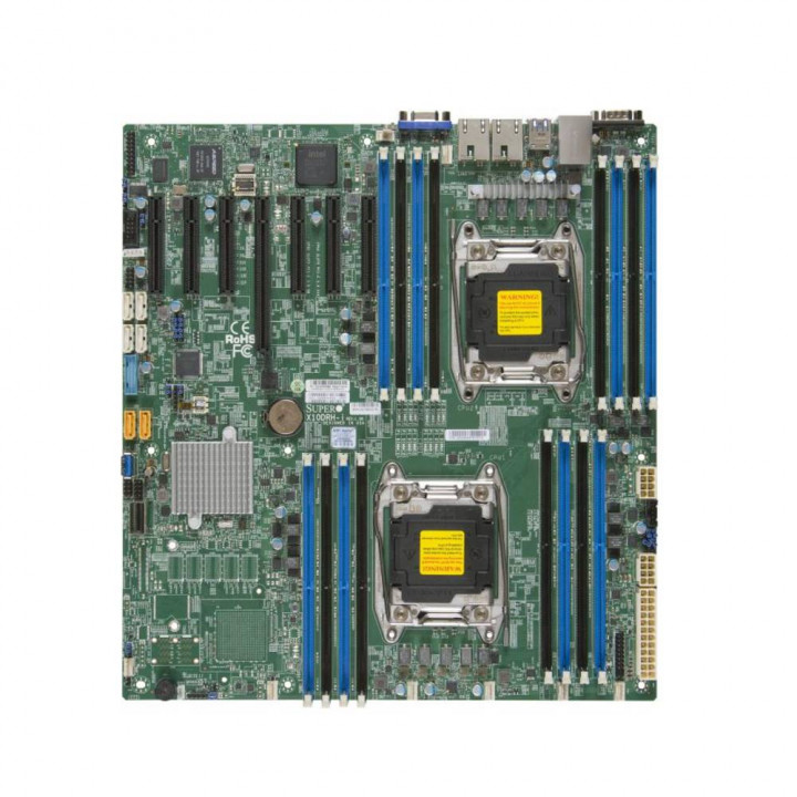 Серверная материнская плата Supermicro MBD-X10DRH-I-B (OEM, E-ATX, LGA 2011, 16xDDR4, 10xSATA3)
