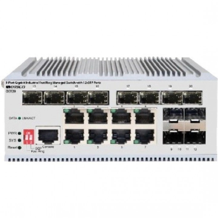 Коммутатор ORIGO OI3120/A1A (промышленный управляемый L2, 8x1G, 12xSFP)