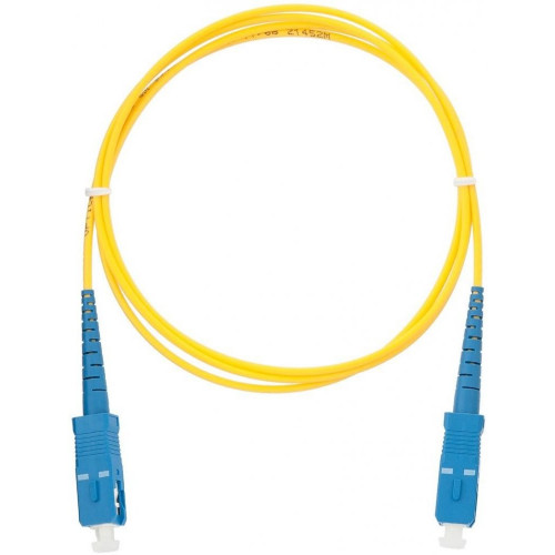 Шнур волоконно-оптический соединительный NIKOMAX NMF-PC1S2C2-SCU-SCU-010 (одномодовый 9/125мкм, SC/UPC-SC/UPC, 10м, желтый, LSZH)