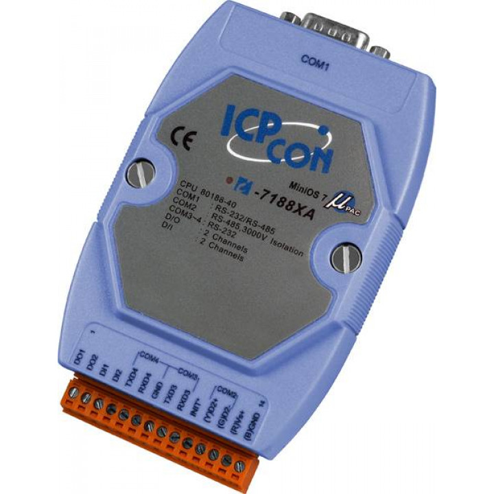 Контроллер ICP DAS I-7188XA CR (4 COM-порта, слот мезонина)