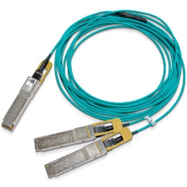 Кабель QSFP56 Mellanox MFS1S50-H010E (активный оптический сплиттер, IB HDR, 200Gb/s to 2x100Gb/s, 10м)