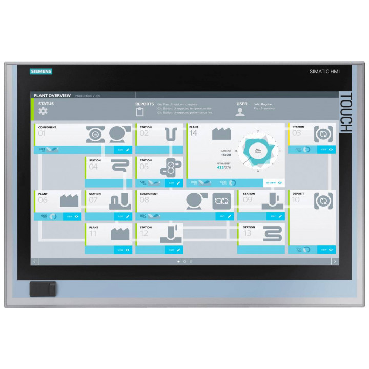 Промышленный компьютер Siemens 6AV7260-1GG20-0AX6 (Xeon E3-1268L, 4 ГБ RAM, 2x320 ГБ HDD RAID1, сенсорный дисплей 19")