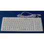 Промышленная клавиатура Key Technology K-TEK-M380KP-FN-DT-BL-W-US/RU-USB (настольная, силиконовая, белая, IP68, русифицированная, 110 клавиш, синяя подсветка, антимикробная, USB)