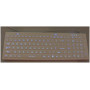 Промышленная клавиатура Key Technology K-TEK-M380KP-FN-DT-BL-W-US/RU-USB (настольная, силиконовая, белая, IP68, русифицированная, 110 клавиш, синяя подсветка, антимикробная, USB)