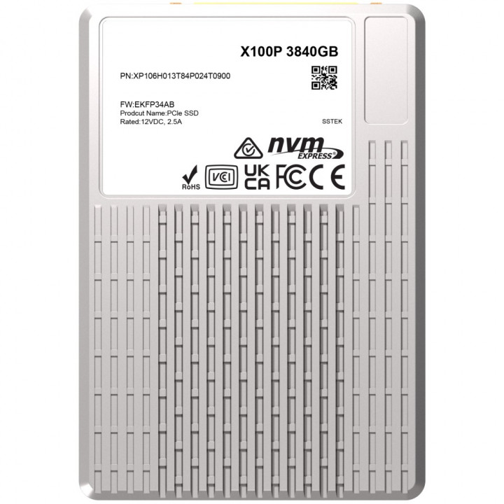 Накопитель SSD Phison X100P XP106H013T84P024T0900 (NVMe U.3, PCIe Gen4, 7400/6900 MB/s)