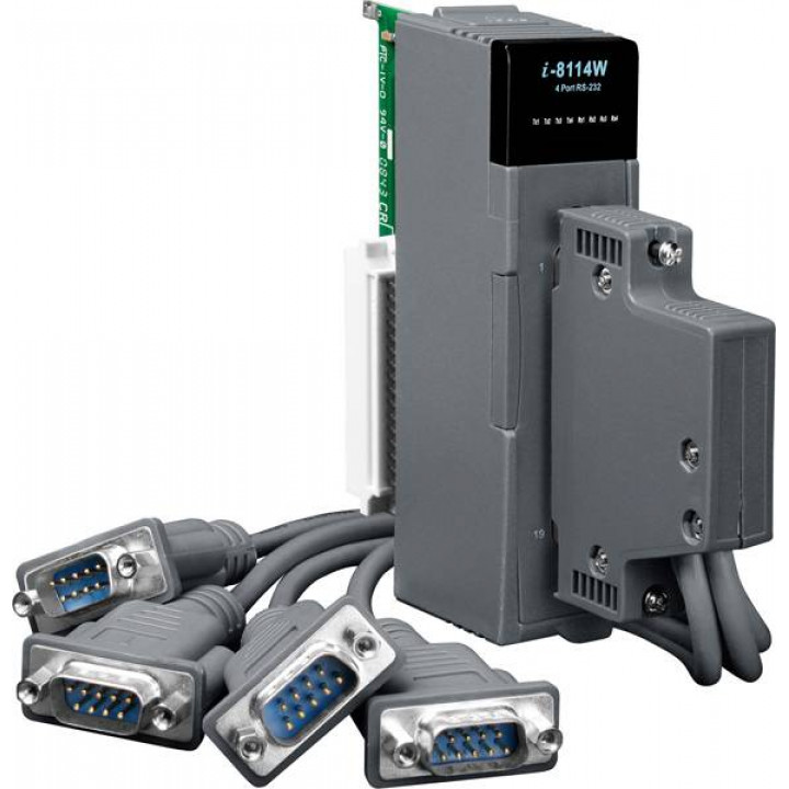 Модуль ICP DAS I-8114W/D2 CR (4 порта RS-232, с кабелем)