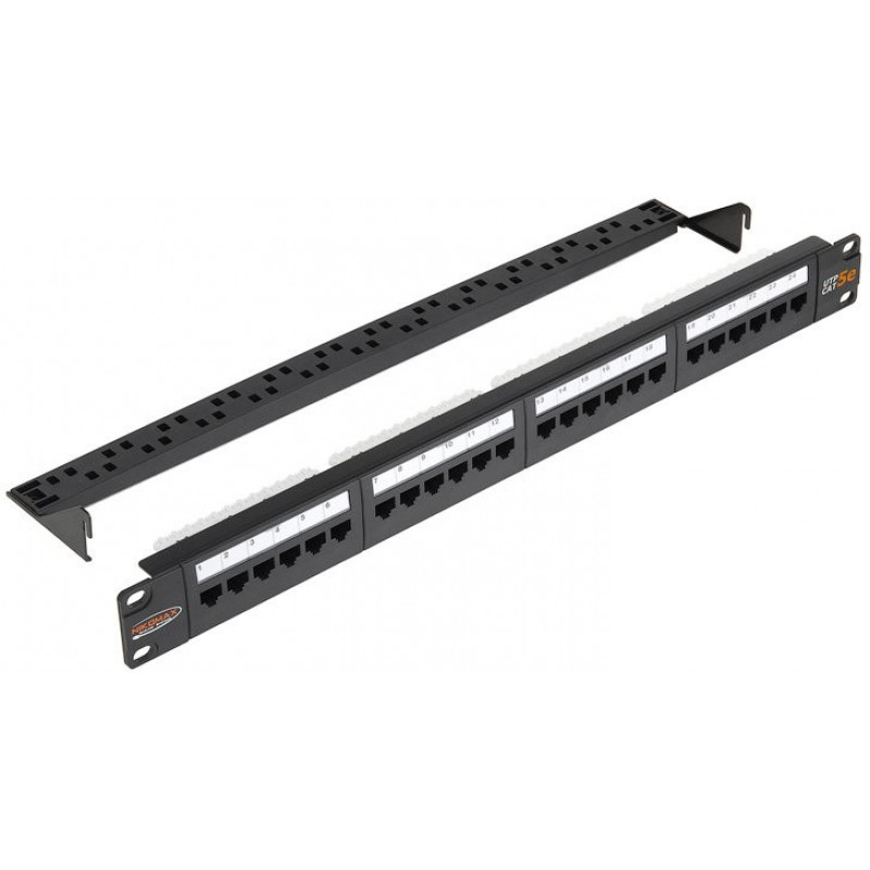 Коммутационная панель NIKOMAX NMC-RP24UD2-AN-1U-BK (19