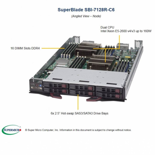 Серверная платформа Supermicro SuperBlade SBI-7128R-C6