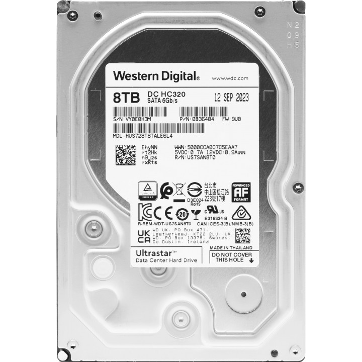 Жесткий диск Western Digital 0B36404 (3.5" SATA 8TB, 7200rpm, 256MB)