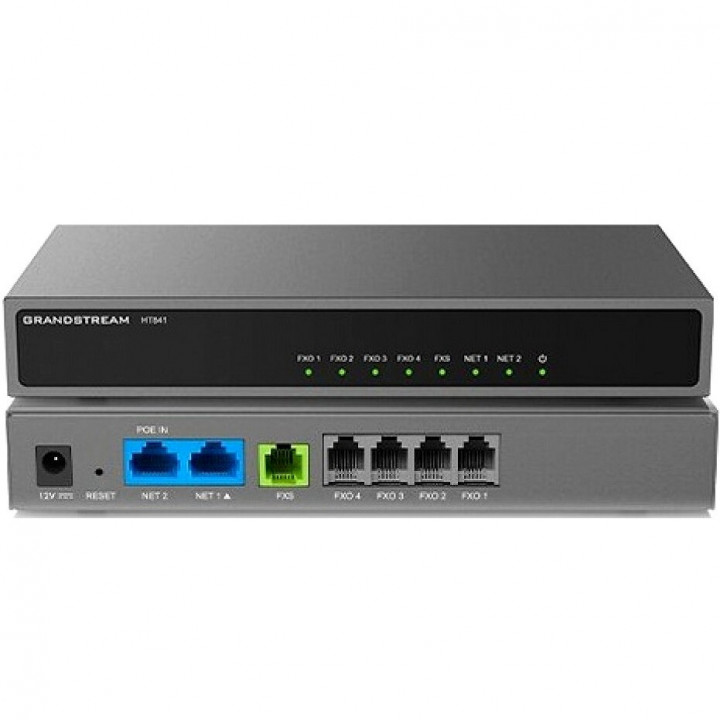 VoIP-шлюз Grandstream HT841 (аналоговый, FXO, 4x FXO, 2x GbE)