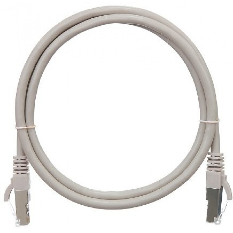 Коммутационный шнур F/UTP 4 пары NIKOMAX NMC-PC4SD55B-010-C-GY (кат.5е, 2хRJ45/8P8C, T568B, Molded, LSZH)