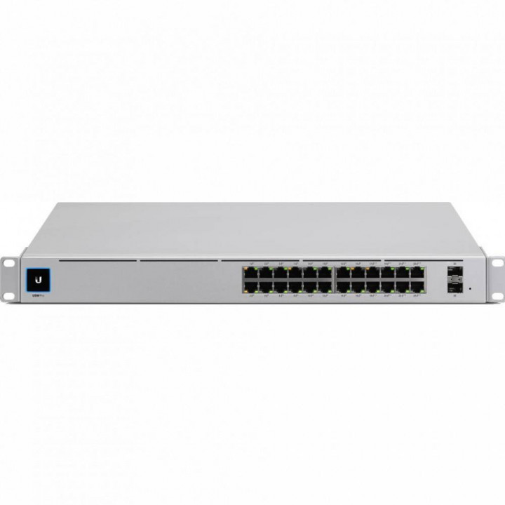 Коммутатор Ubiquiti USW-PRO-24 (24 порта, 2x10G SFP+, PoE)