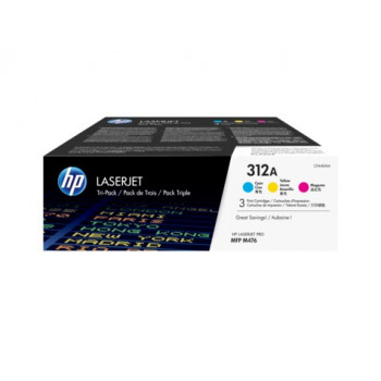 Тонер-картридж HP 312A трехцветный 2700 стр, комплект (CF440AM)