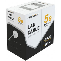 Кабель PROconnect FTP кат. 5e серый, 305 м, 01-0152