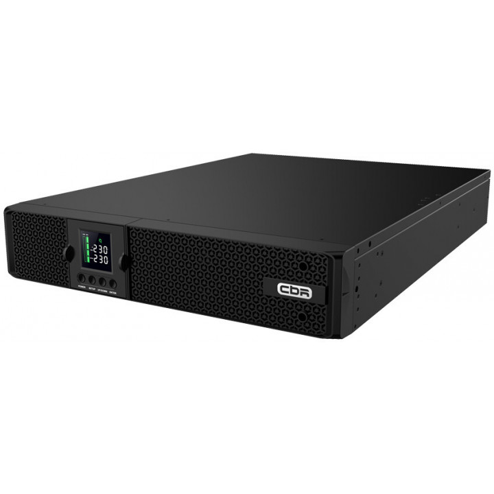 Источник бесперебойного питания CBR ESN-3KRT-9I-LCHERSC (Online 3000VA/3000W RT 9xC13, LCD, HID-USB, RS232, EPO, SNMP slot)