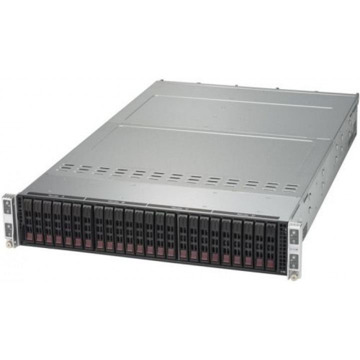 Серверная платформа Supermicro SYS-2028TP-HTR (2U, 4xNode, 2x2011v3, C612, 16xDDR4, 6x2.5", 2GE)