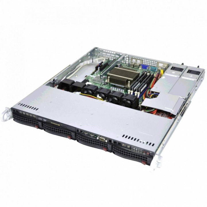 Серверная платформа Supermicro SYS-5017C-MTRF (1U, LGA1155, 4xDDR3, 2x400 Вт)