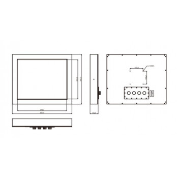 Панельный компьютер Winmate R19IB3S-65M1/PAT-128GB