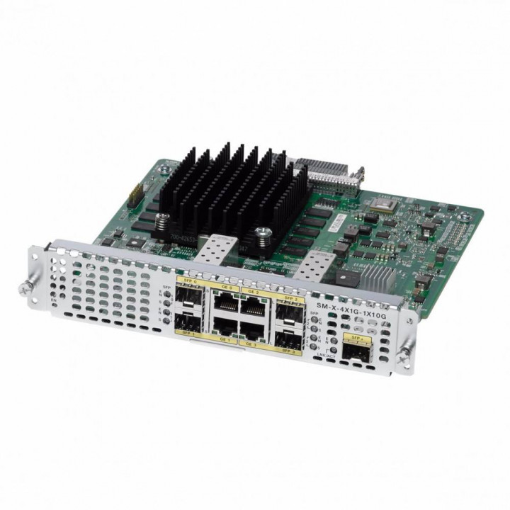 Модуль Cisco SM-X-4X1G-1X10G= (4x1G + 1x10G SFP+, для ISR 4000)